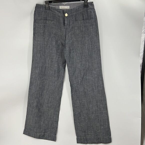 Guess Jeans size 28 wide leg linen cotton blend pants - Picture 1 of 7